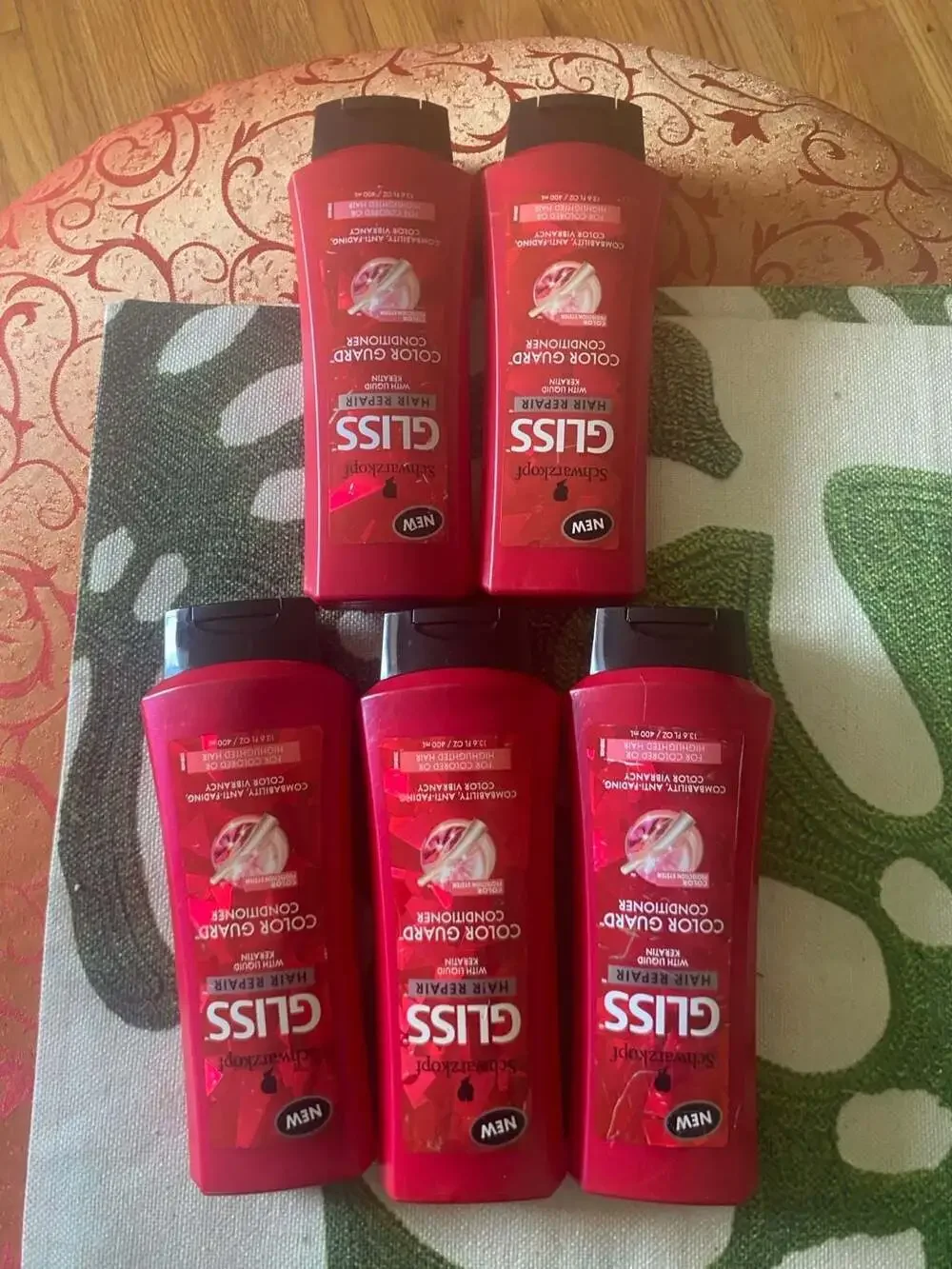 Schwarzkopf Gliss Hair Repair Liquid Keratin Color Guard Shampoo Conditioner Set